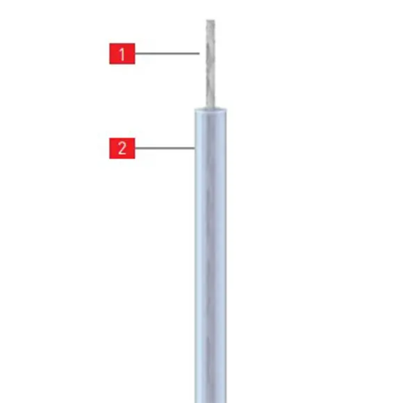 HEM-PT-68000 220 °C 'ye ye Kadar Dayanıklı Seri Dirençli Teflon  Yalıtımlı Isıtma Kabloları