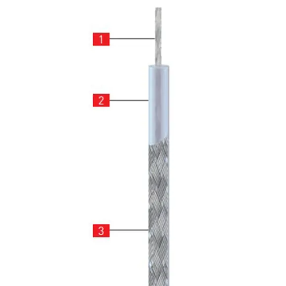 Isıtıcı Kablo HEM-PTCu-68300 220 °C 'ye Kadar Dayanikli Seri Dirençli Teflon Yalıtımlı Isıtma Kabloları