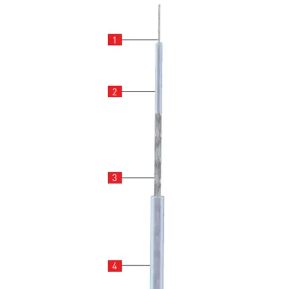 HEM-PFACuPFA-68951 220 °C 'ye Kadar Dayanıklı Seri Dirençli Teflon Yalıtımlı Isıtma Kabloları