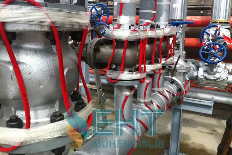 ISITICI KABLO ILE BORU HATTI ISITMA