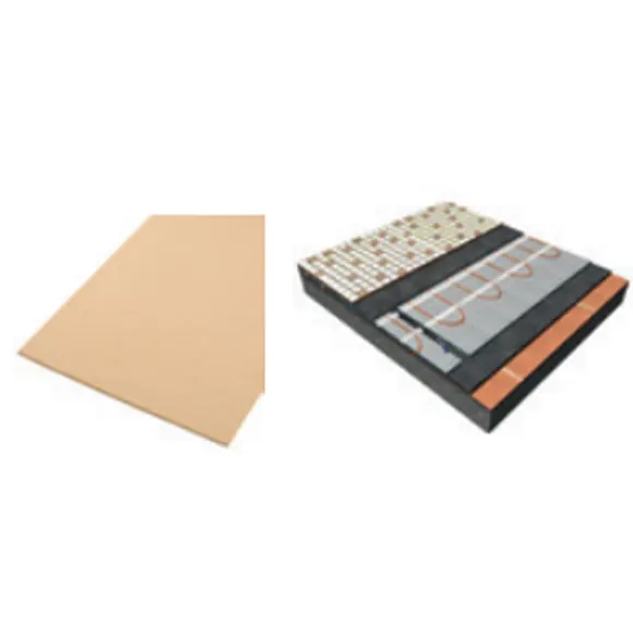 Her İki Tarafında Fiberglas ile Güçlendirilmiş Şap Kaplama Tabakası Ahşap Elyaf İzolasyonu, 8 mm