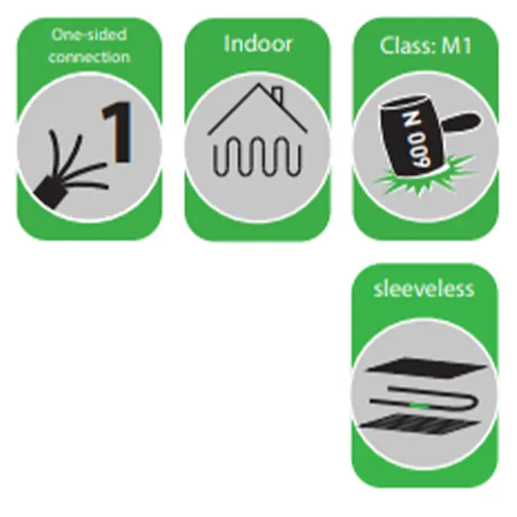 İç Mekan Zemin Isıtma Sistemi Yedek Güçlü Isıtıcı Hazır Şilteler:Twin Turbo Mat