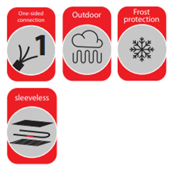 Soğuk Oda ve Su Hatları için Termostatlı Isıtıcı Kablo:FS Frostycontrol Boru Donma Önleyici Isıtma Kablosu