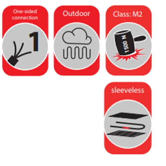 HEMSTEDT Çatı Oluk Kar-buz Eritme Sistemi:DA Oluk Isıtma Kablosu